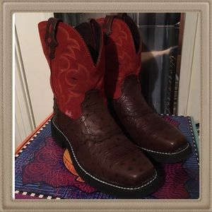 Justin L9967 Gypsy Casual Boot Red & Brown Sz. 7B